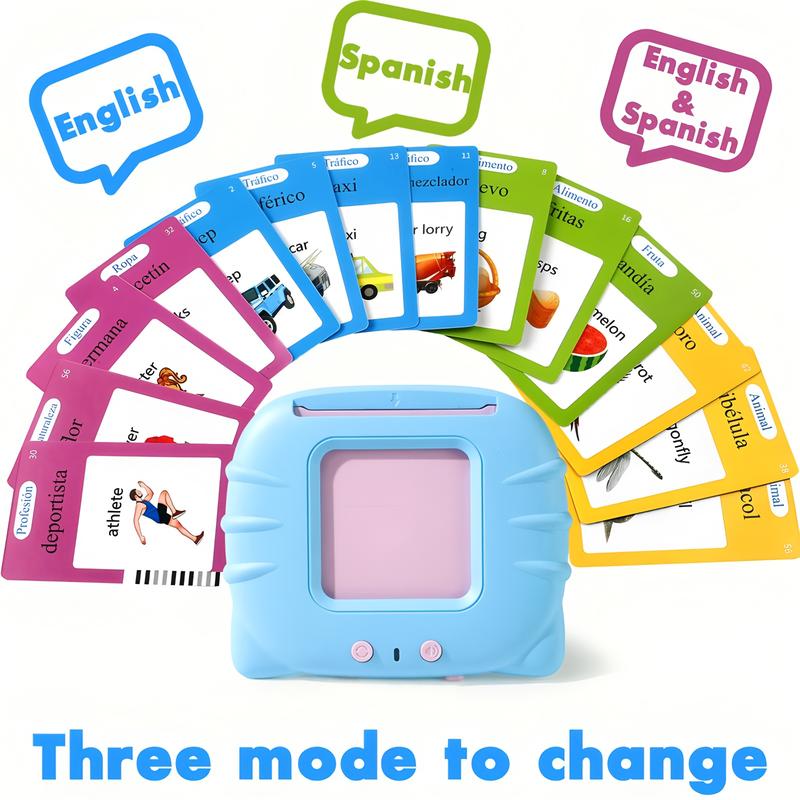 Bilingual English & Spanish Talking Flash Cards for Toddlers
