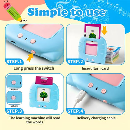 Bilingual English & Spanish Talking Flash Cards for Toddlers
